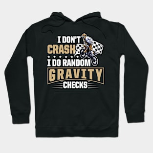 Random Gravity Checks Motocross Gift Dirt Bike Hoodie